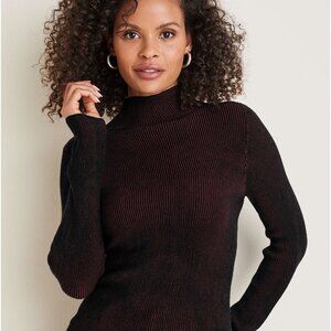 Venus Plaited Long Sleeve Sweater - Wine